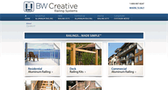 Desktop Screenshot of bwcreativerailings.com